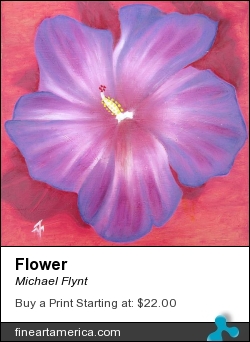Flower by Michael Flynt - Painting - Oil On Canvas