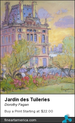 Jardin Des Tuileries by Dorothy Fagan - Mixed Media - Mixed Media