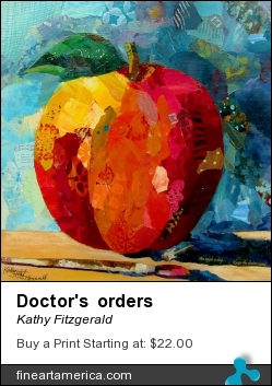 Doctor's Orders by Kathy Fitzgerald - Painting - Mixed Media On Cradled Wood Panel