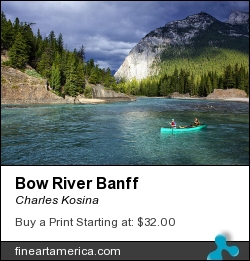 Bow River Banff by Charles Kosina - Photograph - Phography