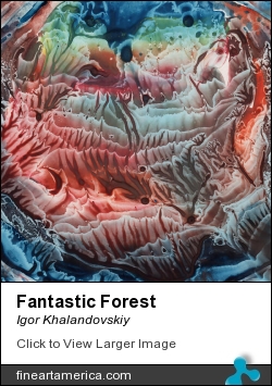 Fantastic Forest by Igor Khalandovskiy - Painting - Watercolor