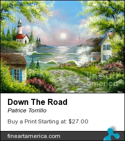 Down The Road by Patrice Torrillo - Painting - Acrylic On Canvas
