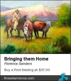 Bringing Them Home by Florence Sanders - Painting - Oil On Canvas