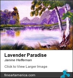 Lavender Paradise by Janine Heffernan - Painting - Acrylic On Canvas