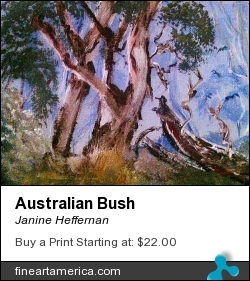Australian Bush by Janine Heffernan - Painting - Acrylic On Canvas