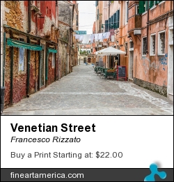 Venetian Street by Francesco Rizzato - Photograph - Photographs