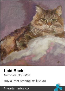 Laid Back by Veronica Coulston - Painting - Oil On Canvas