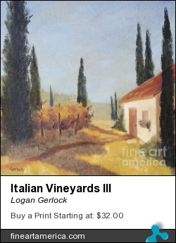 Italian Vineyards IIi by Logan Gerlock - Painting - Oil On Canvas