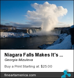 Niagara Falls Makes It's Own Weather by Georgia Mizuleva - Photograph - Fine Art Photograph