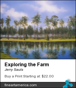 Exploring The Farm by Jerry Sauls - Painting - Oil On Canvas