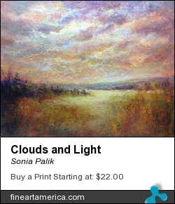 Clouds And Light by Sonia Palik - Painting - Acrylics