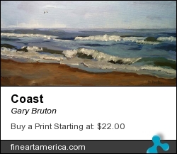 Coast by Gary Bruton - Painting - Oil On Canvas