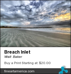 Breach Inlet by Walt  Baker - Photograph