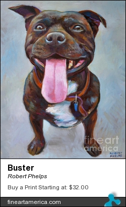 Buster by Robert Phelps - Painting - Oil On Canvas