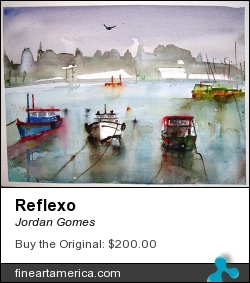 Reflexo by Jordan Gomes - Painting