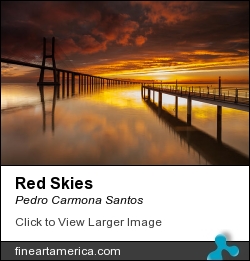 Red Skies by Pedro Carmona Santos - Photograph