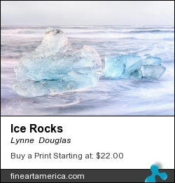 Ice Rocks by Lynne  Douglas - Photograph - Giclee Print