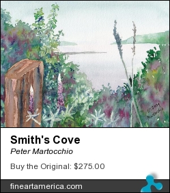 Smith's Cove by Peter Martocchio - Painting - Watercolor