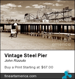 Vintage Steel Pier by John Rizzuto - Photograph - Photography
