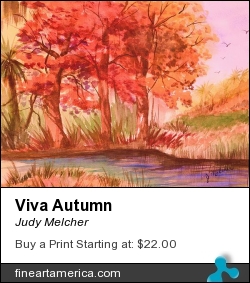 Viva Autumn by Judy Melcher - Painting - Watercolor On 140 Lb. Cold Press Paper