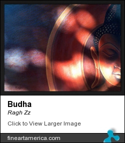 Budha by Ragh Zz - Painting - Acrylic