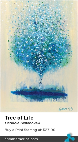 Tree Of Life by Gabriela Simonovski - Painting - Acrylic On Canvas