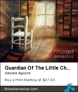 Guardian Of The Little Chair by Sandra Aguirre - Painting