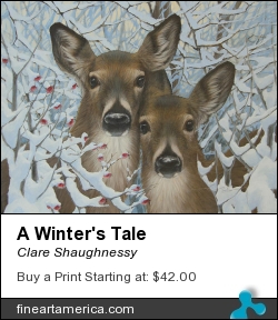 A Winter's Tale by Clare Shaughnessy - Painting - Acrylic On Paper