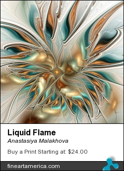 Liquid Flame by Anastasiya Malakhova - fractal art