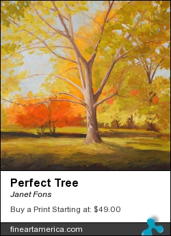 Perfect Tree by Janet Fons - Painting - Oil On Canvas