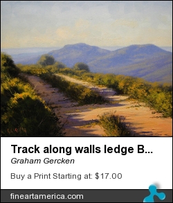 Track Along Walls Ledge Blackheath by Graham Gercken - Painting - Oil On Canvas