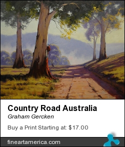 Country Road Australia by Graham Gercken - Painting - Oil On Canvas