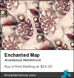 Enchanted Map by Anastasiya Malakhova - fractal art