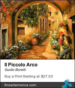 Il Piccolo Arco by Guido Borelli - Painting - Oil On Canvas