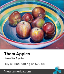 Them Apples by Jennifer Lycke - Painting - Oil On Canvas
