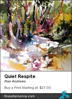 Quiet Respite by Rae Andrews - Painting - Watercolor