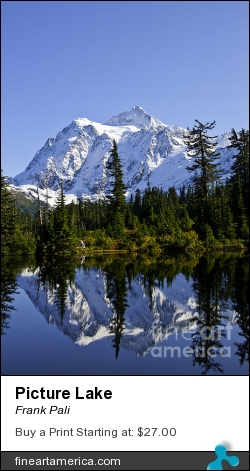 Picture Lake by Frank Pali - Photograph - Digital Images